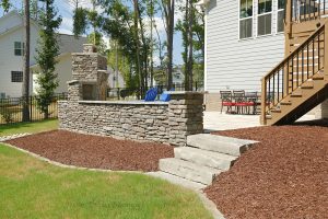 veneer stone seat wall fireplace steppers natural stone edging zoysiasod