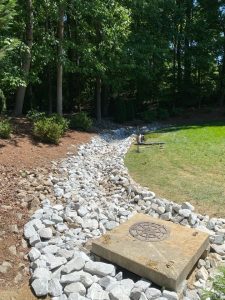Drainage swale