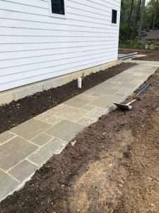 Patterned Flagstone pathway
