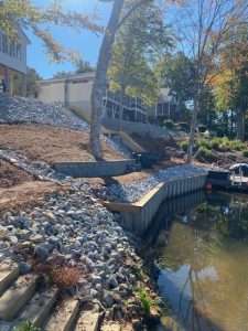 riprap retaining wall erosion control