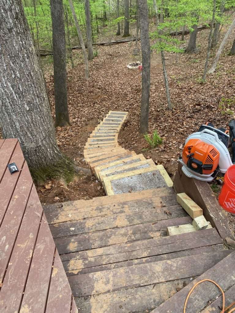 timber steps