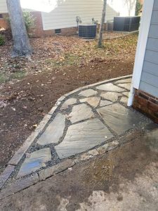 natural stone pathway