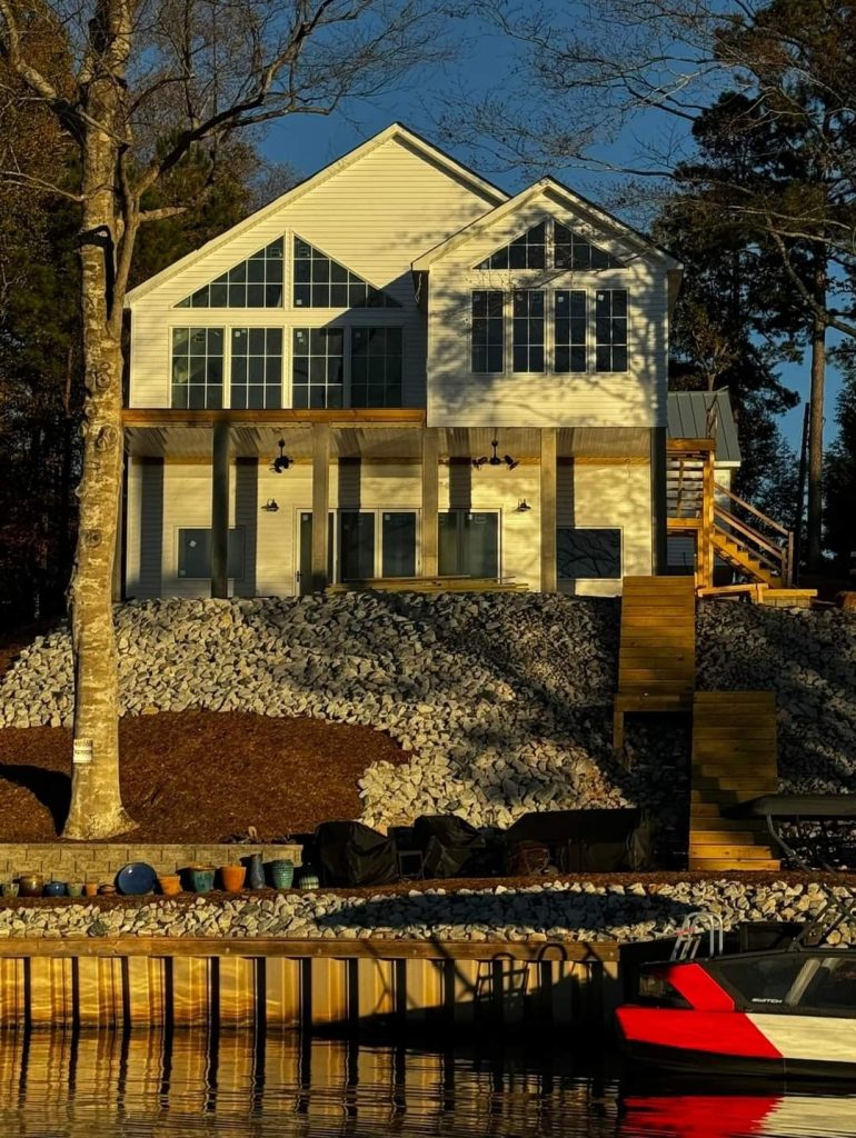 riprap erosion control retaining wall stairs