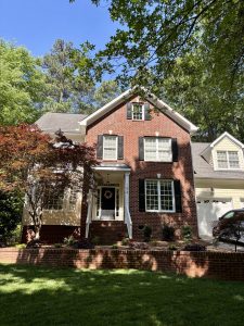 Brick Wall Planting Holly Springs